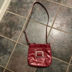 Nine West Burgundy Faux Leather
Crossbody Hipster Purse